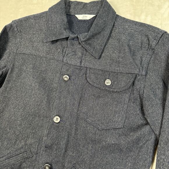 3Sixteen Ranch Jacket Mens Size Small Denim Selvedge Salt Pepper Barn - Picture 3 of 13